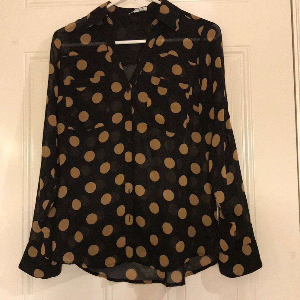 Express black portofino shirt